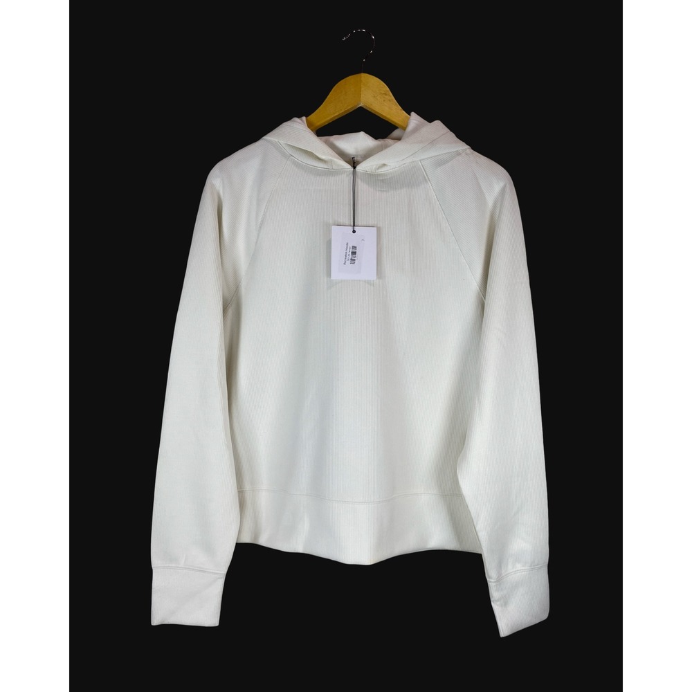 Recreation Thread & Supply Mystic Rib Hoodie Cream S Minimal Neutral Casual Gym
